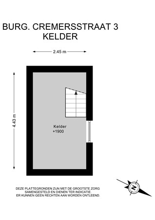 Floorplan - Burg. Cremersstraat 3, 6361 BP Nuth